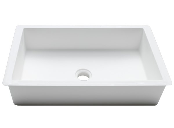  Solid Surface Wastafels Basic B810 - 48x28 cm